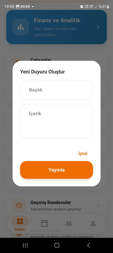Duyuru Sistemi
