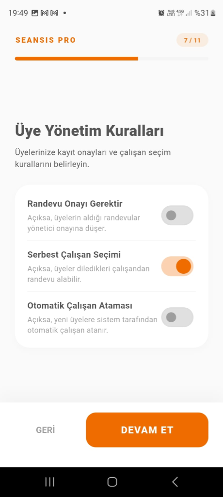 Üye Yönetim Kuralları