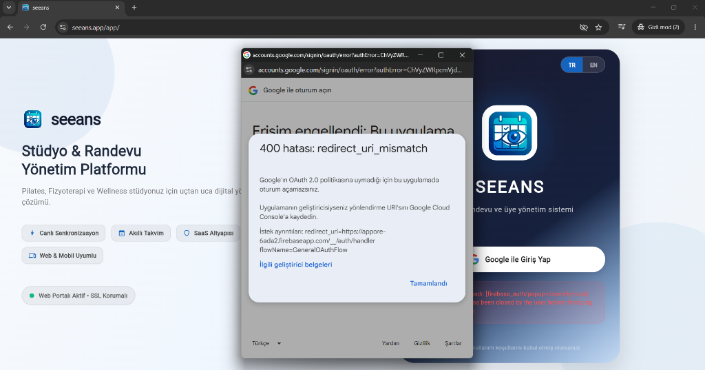 Seans Pro App Interface